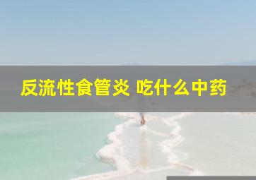 反流性食管炎 吃什么中药